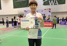 Congratulate  Miss Pimnipha Wongsiriamnuay (Nong Pim) G.6A on her participation in the TOYOTA YOUTH Super Series 2022 badminton competition.