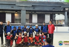 Master Chanut Chomklin (Nong Peak) G.6C on his participation in the Chiang Mai Ice Hockey Sports Project by Chiang Mai Ice Hockey Team. 