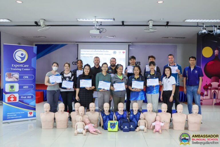 Ambassador Bilingual School staff had AED and CPR training.