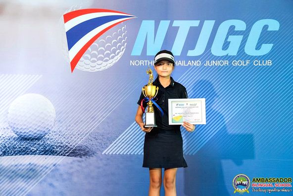 Congratulate to Miss Jeong Won Lee, G.6I for the winner of Northern Thailand Junior Golf Club NTJGC-Alpine ChiangMai Junior Golf Championships 2023-2024, Class Girl-C, at Alpine Golf Resort, Chiang Mai between 8-9 June 2024.