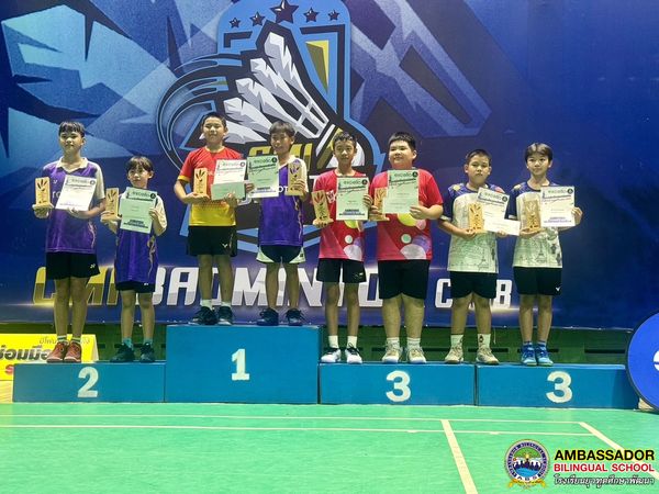 congratulate to Mr.Urakhun Arinchayawat (Inle) G.5A participated in the CMI Web Junior League 2024, badminton competition.