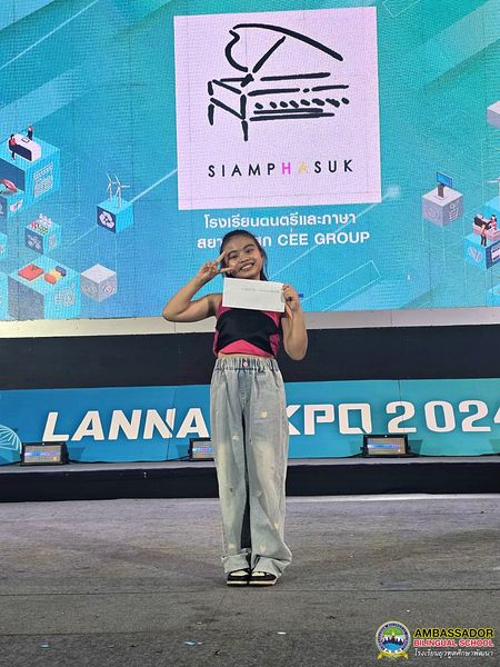 Congratualte to Miss Priyaphat Huangsuwannakorn (Nirin) G.5A for participating in “Cover Dance”, Upper Primary School – Lower Secondary School , Lanna Expo 2024.