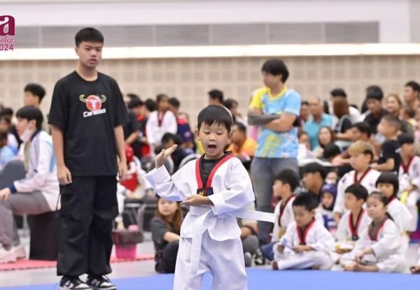 Congratulate Mr. Thayukorn Chinais (Nong Naohm) from K.3 Green class for participating in the 2024 Lanna Taekwondo Northern Championship.