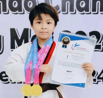 Congratulate to Miss Siladapa Upara (Lyga) G.2IB who participated in the Taekwondo competition, The 3rd One Heart International Open Taekwondo Championship Chiang Mai 2024,