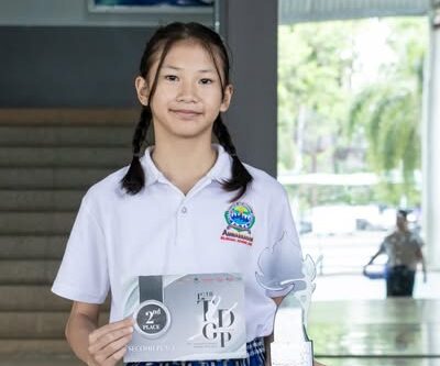 Congratulations to Miss Veenarat Ruenkham (Veena) G.6B, participated n the “12th CSTD Thailand Dance Grand Prix 2025” competition.