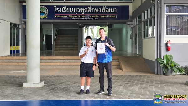 Congratulate Mr. Wissaphat Puangkhum (Leng), Grade 6B,for participating in the WORLD ROBOT OLYMPIAD 2025 (Northern Regional Round, Elementary Category, ages 8–12)