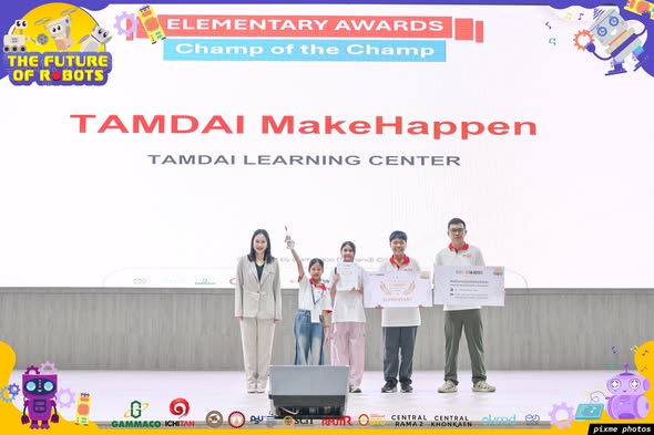 Congratulations to Mr. Vissavaphat Poungkhum (Leng), for winning the Champion of the Champions Award in the World Robot Olympiad (WRO)