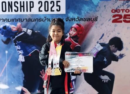 Congratulations to Miss Siladapa Upara (Lyga), for participating in the Hapkido Thailand Championship 2025,