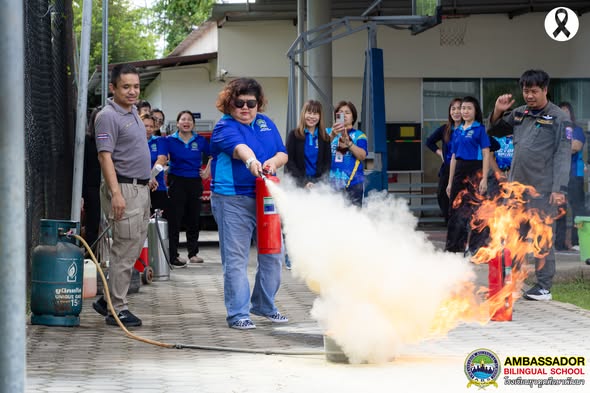 Ambassador Bilingual School (ABS), through the Facilities Department, organized a Basic Firefighting Course and Fire Drill.