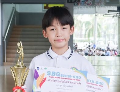 Congratulate Mr.Urakhun Arinchayawat ( Inle) participating in the SBG Shin-Sho Badminton Championships 2025.
