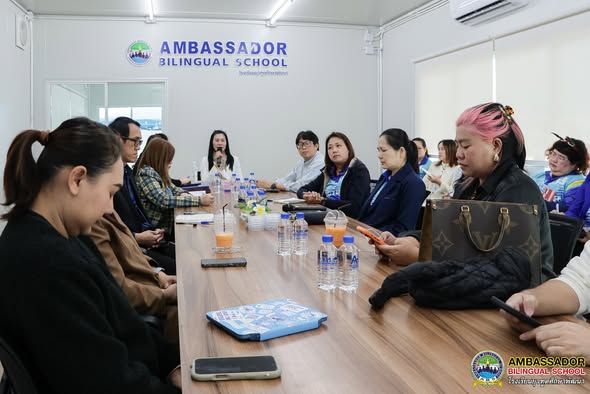 Ambassador Bilingual School (ABS) The school administrators, teachers, department heads, together with the Parent-Teacher Association, held a meeting to discuss and plan the development of various key areas.