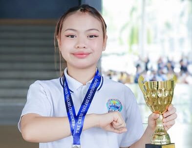 Congratulations to Miss Priyaphat Huangsuwannakon (Nirin), G.7 Blue for participating in THE CHEER NORTHERN 2026, the 5th Northern Cheerleading Championship, competing for the Royal Trophy graciously bestowed by His Highness General Prince Chalermsuek Yukol.
