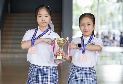 Congratulations to Miss Charissa Rattanawong (WaWa) and Miss Punavee Klitsiwatayin (Pink-An), G.4B students, for participating in the 5th THE CHEER NORTHERN Cheerleading Championship in Chiang Rai Province and winning the Second Runner-Up Award in the Primary Team Hip Hop category.