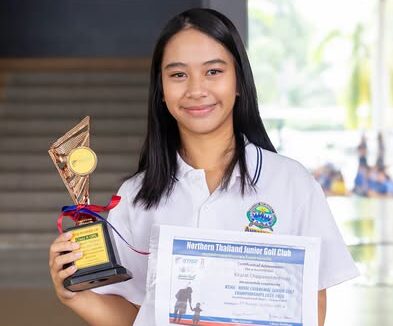 Congratulations to Miss Kirarat Chaipaneedeesuya (Prompt) G.9 Blue for participating in the Northern Thailand Junior Golf Club (NTJGC) 2025–2026 Season Closing Tournament.