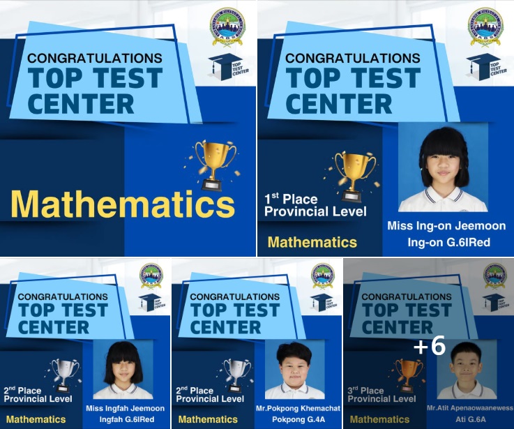 Congratulations to our students on receiving the Certificate of Achievement from the TOP TEST CENTER